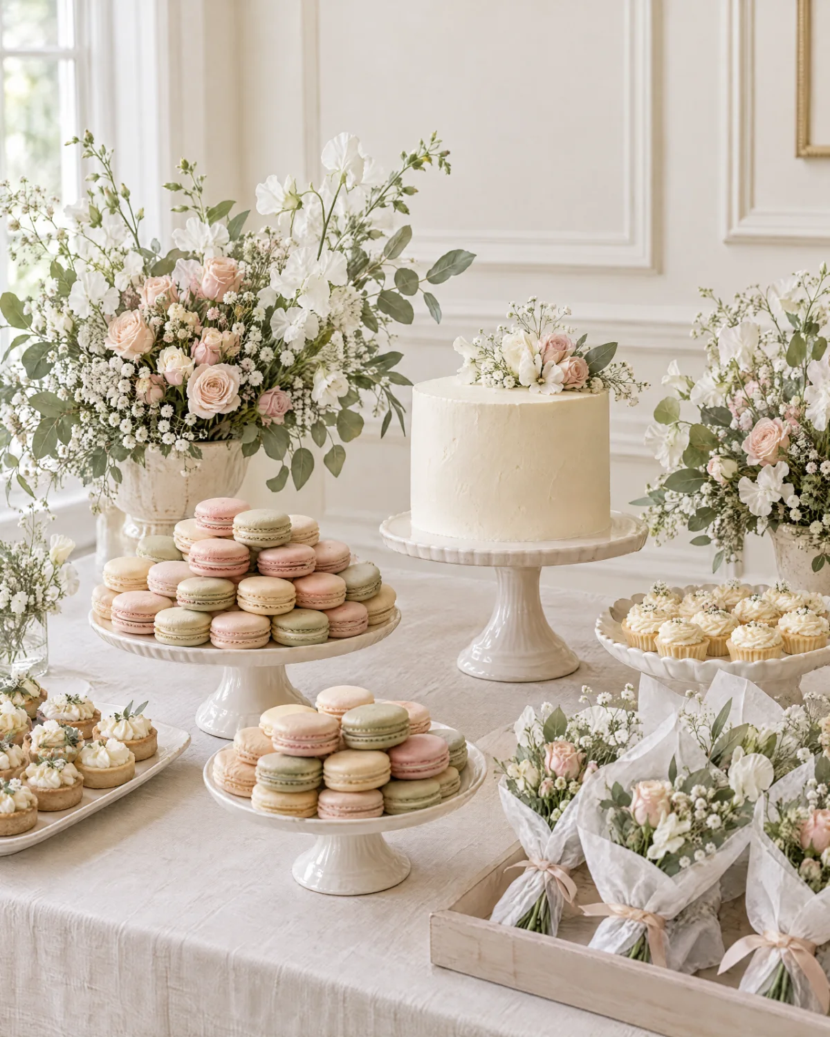 Baby shower florals